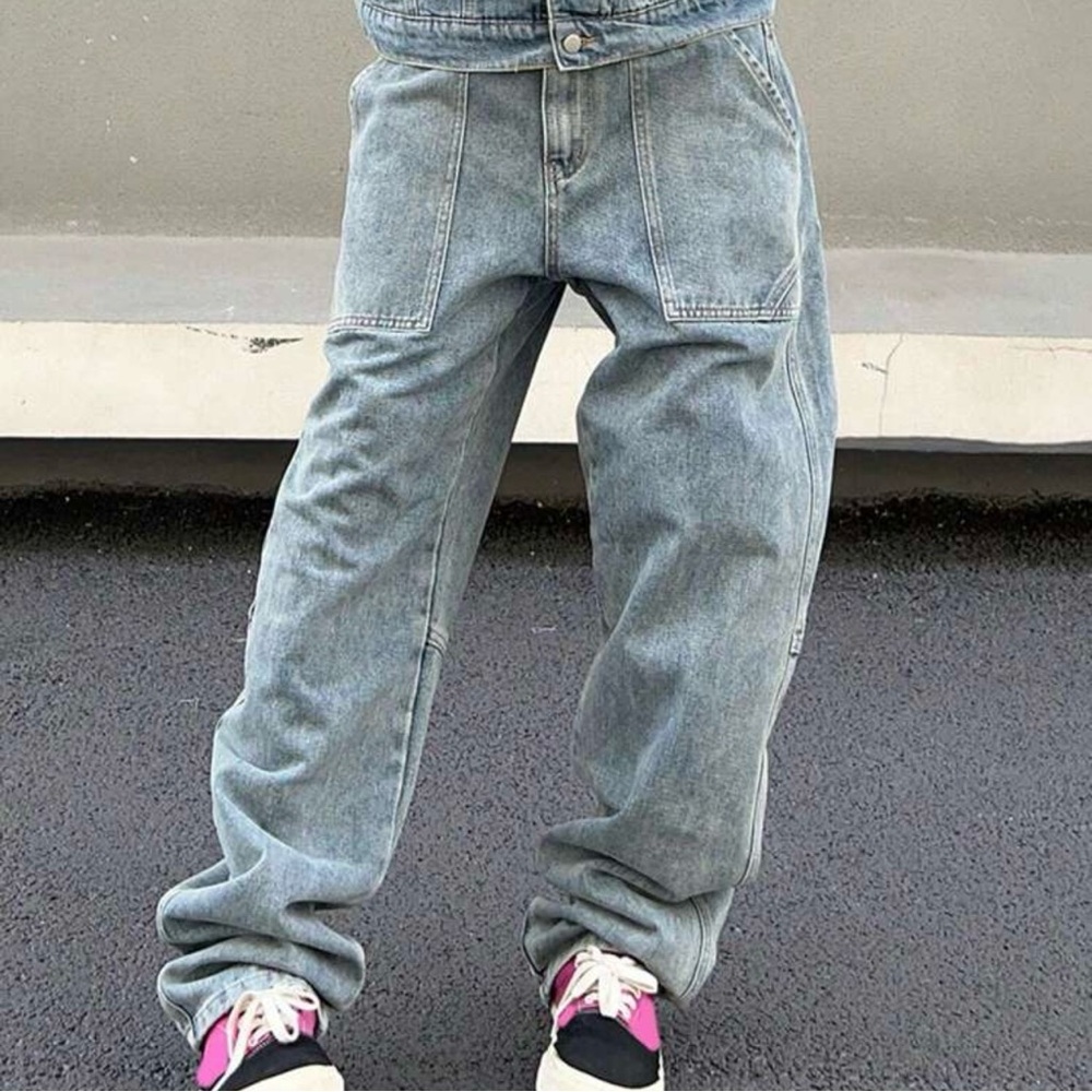 Light Wash Gray Men's Relaxed Fit Jeans